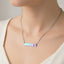 Cat Lady Extraordinaire Bar Necklace | Engraved Stainless Steel