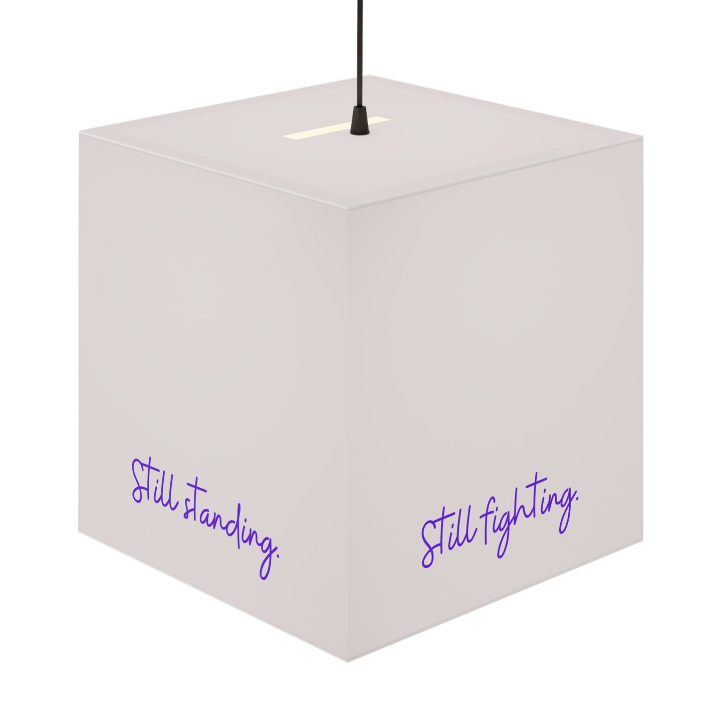 Still Here Still Standing Inspirational Cube Lamp