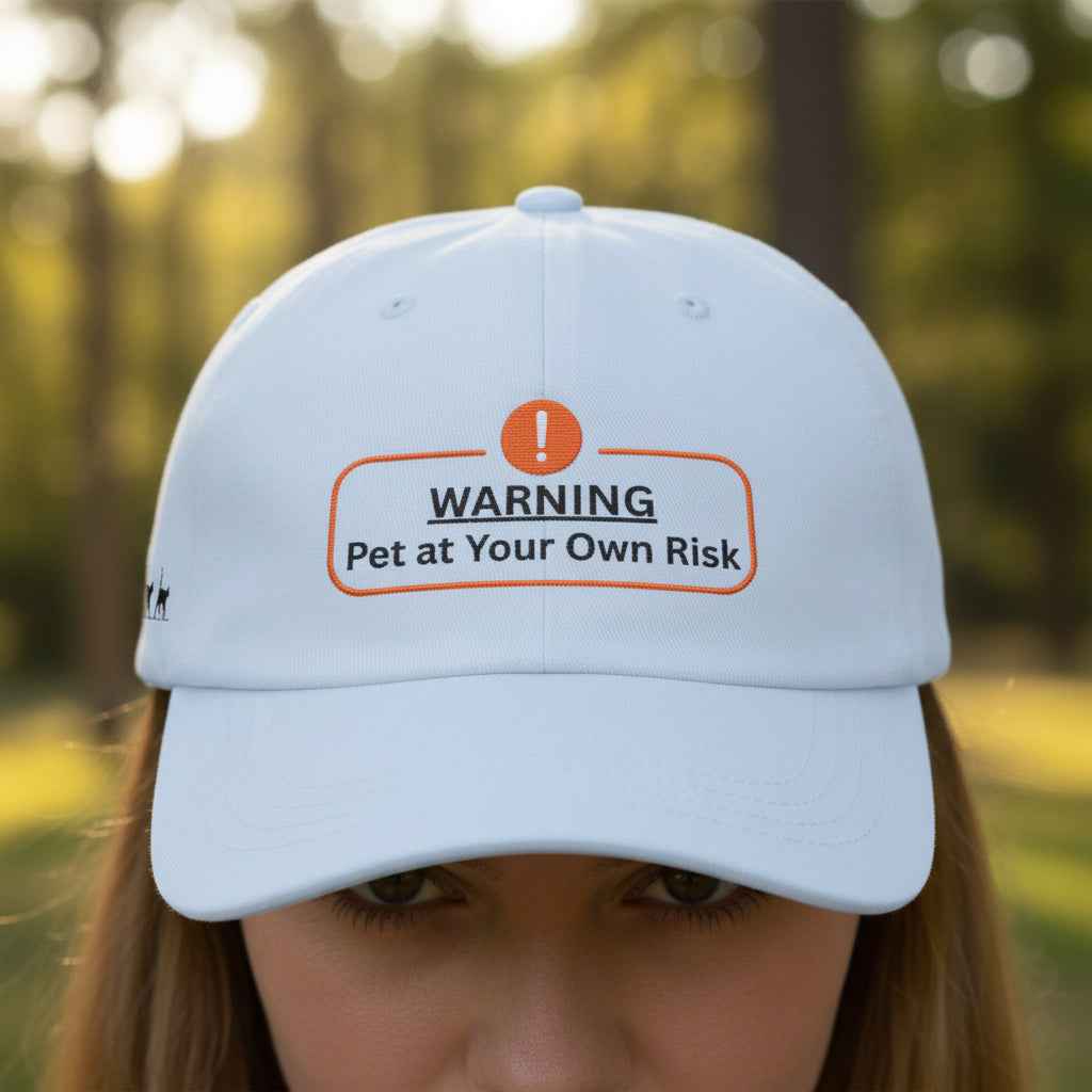 Avertissement : Casquette "Prenez soin de votre animal à vos risques et périls" – Casquette brodée S