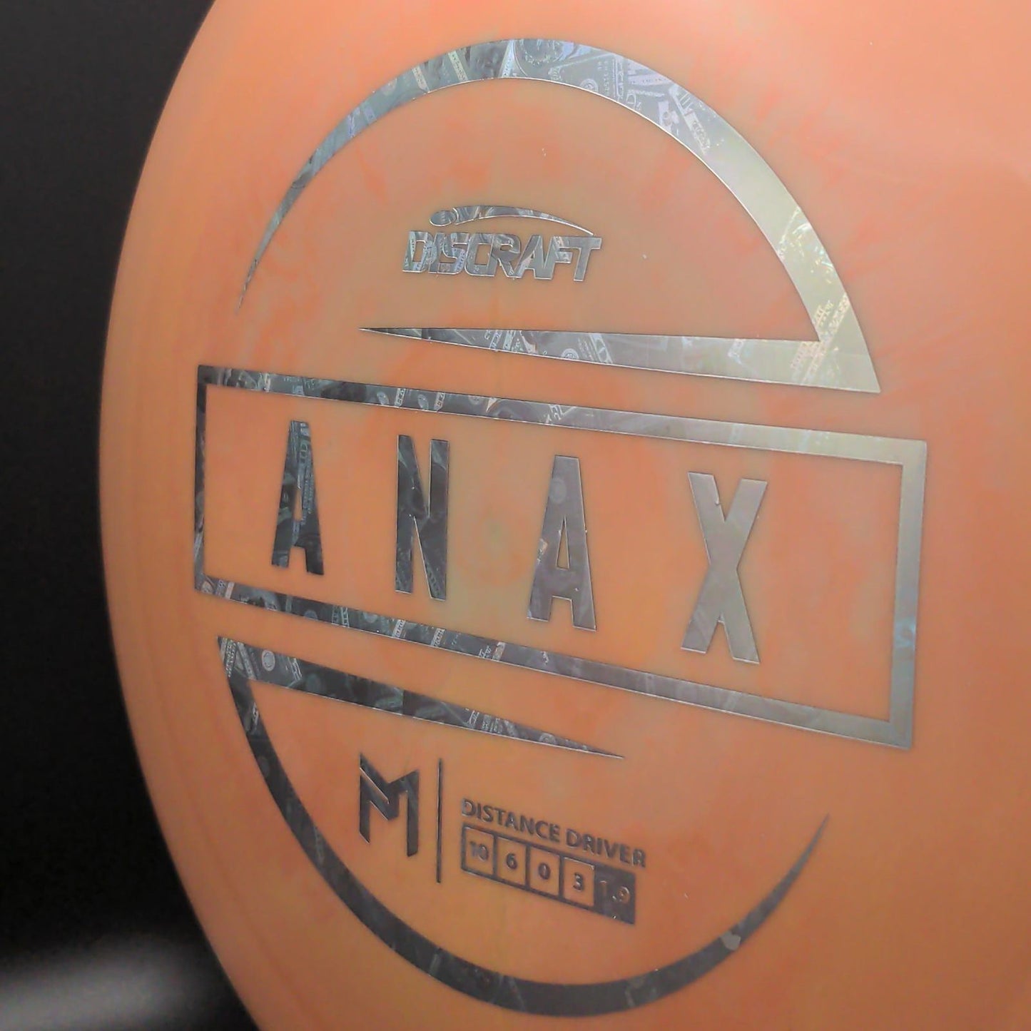 ESP Anax - Paul McBeth - Controlador de Disco de Golf Swirly Naranja