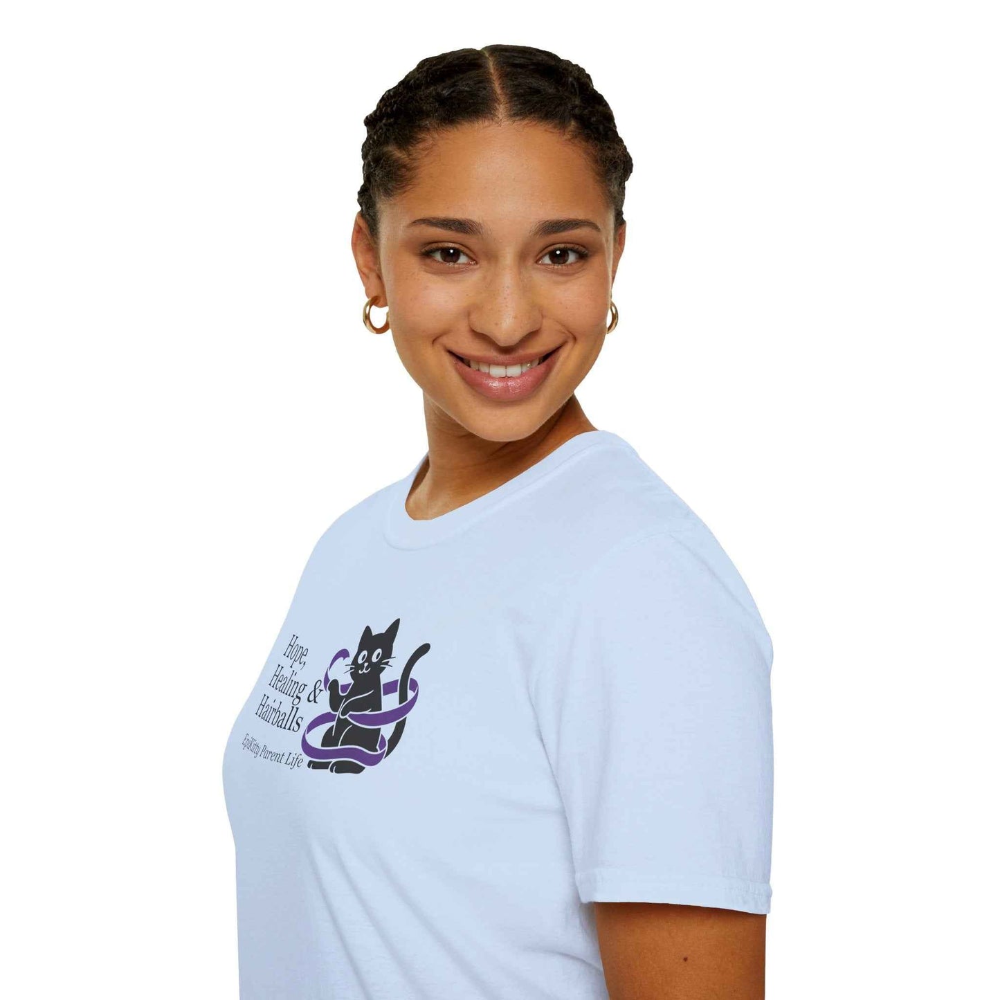 Hope & Hairballs Cat T-Shirt – Epikitty Parent Awareness Tee