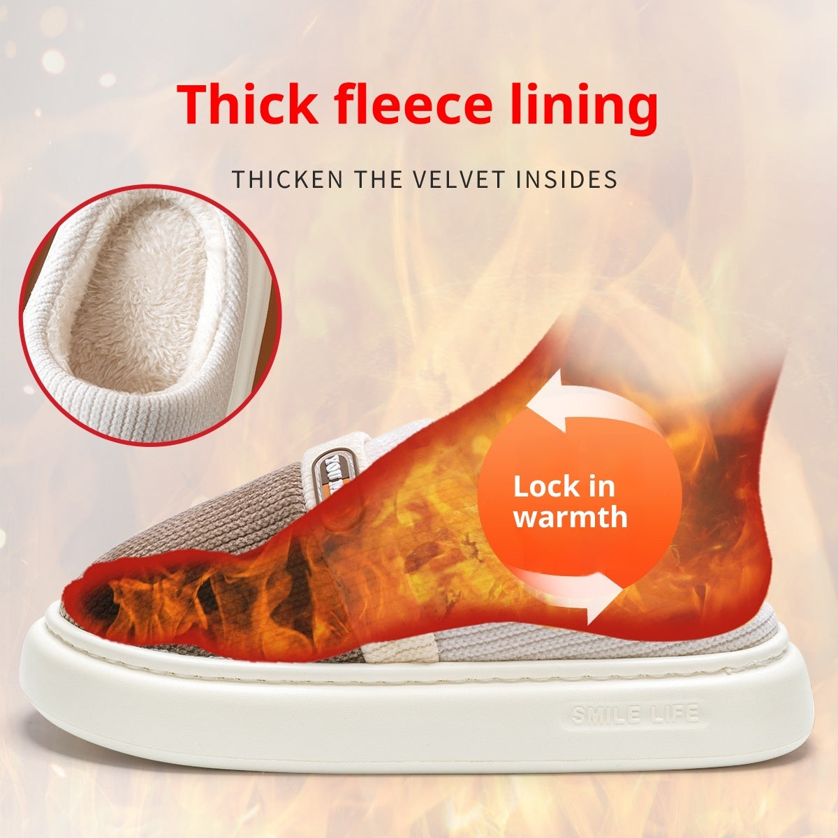 Cotton Women's Color Matching Slippers
