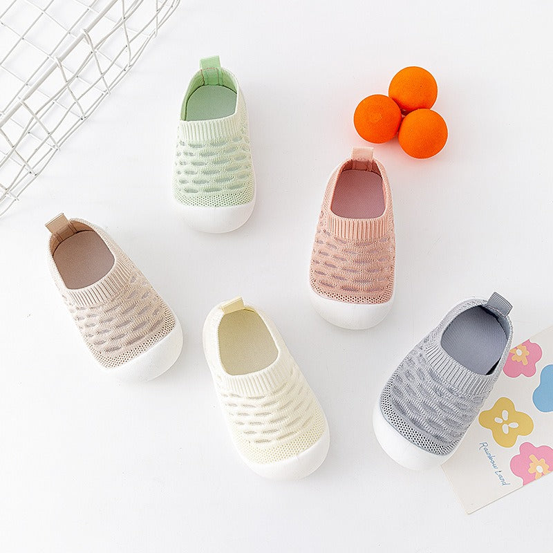 Baby walking shoes indoor anti slip baby front shoes with soft soles for boys and girls shoes - Korvel