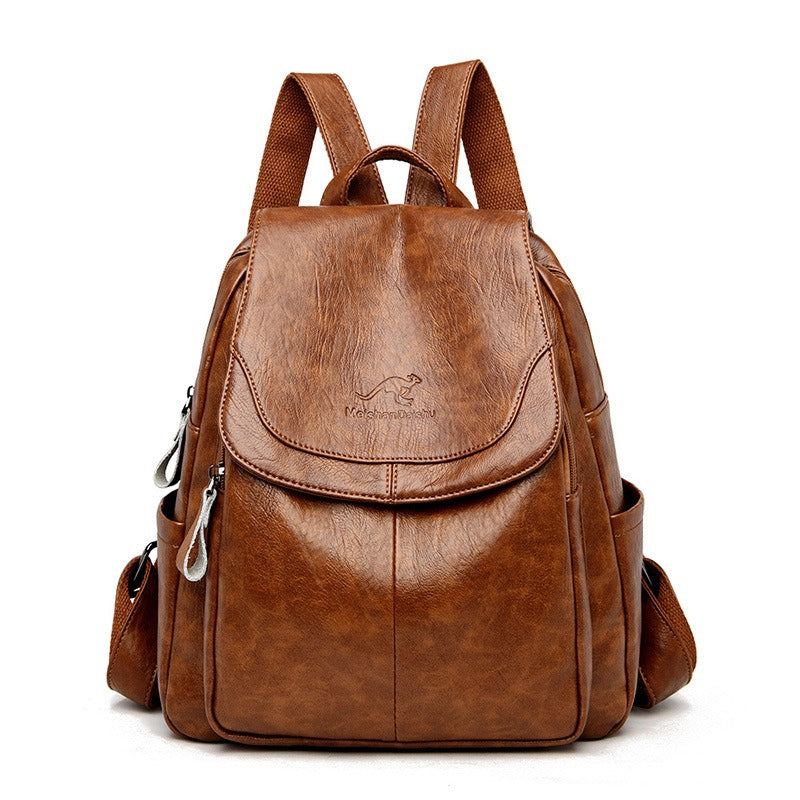 Backpack Women's Fashionable Travel Bag Trendy College Student Backpack - Korvel
