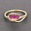 0.71 Carat Ruby and Diamond 14K Yellow Gold Engagement Ring