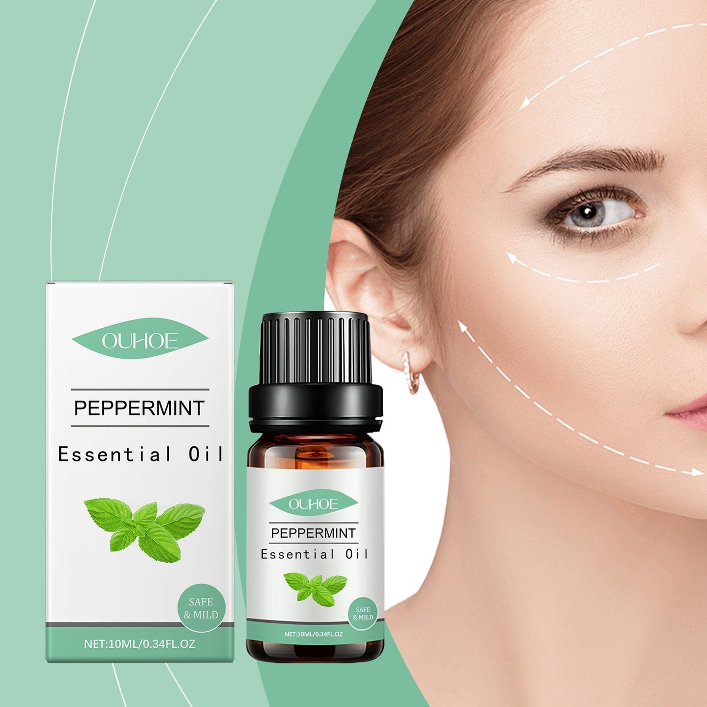 Huile essentielle de menthe pour les soins de la peau et le parfum