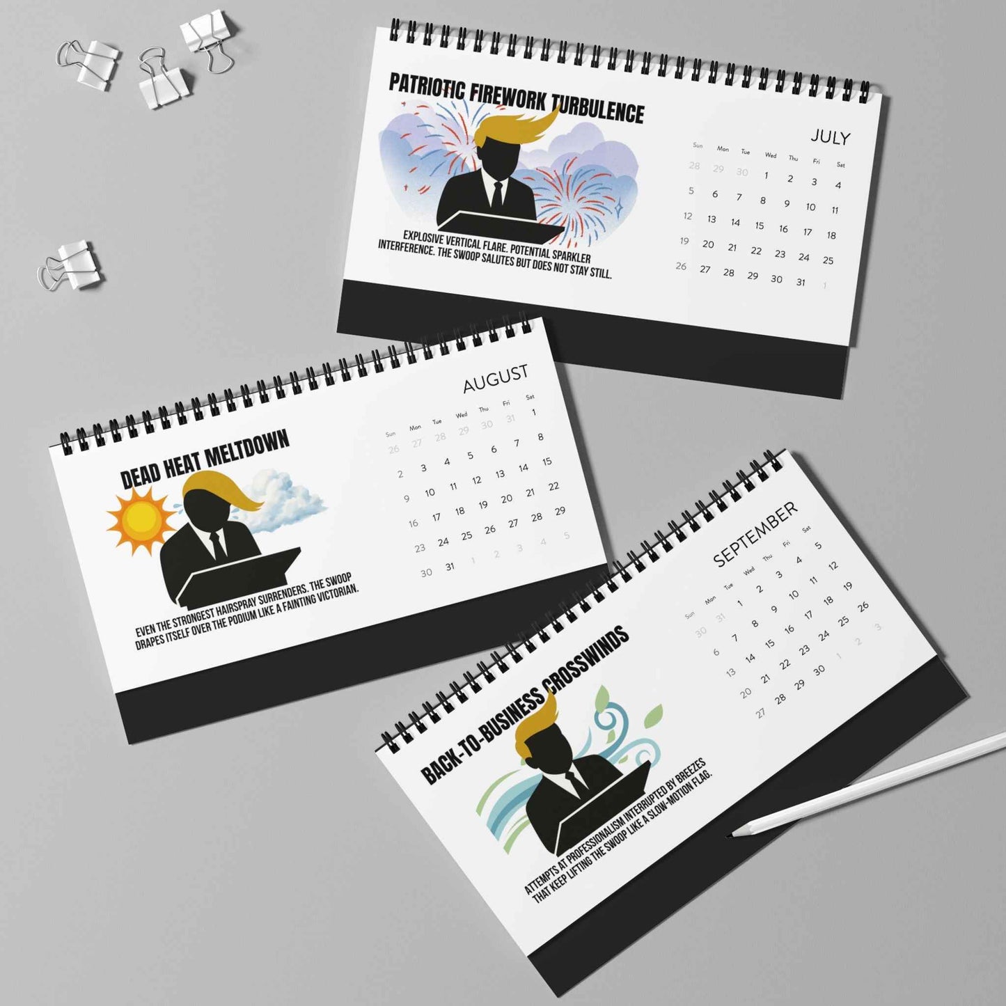 Calendario de Escritorio Executive Hair Forecast 2026