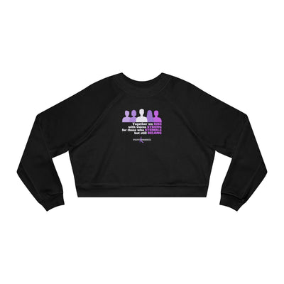 Together We Stand Women's Cropped Fleece Pullover