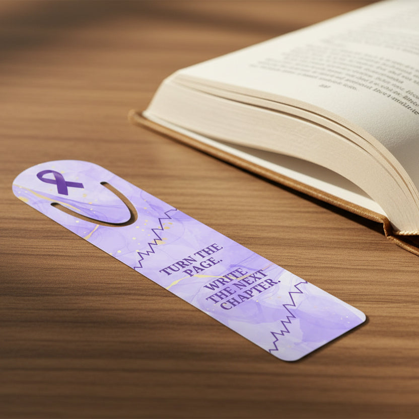 Marcador de Metal Lavanda Turn the Page