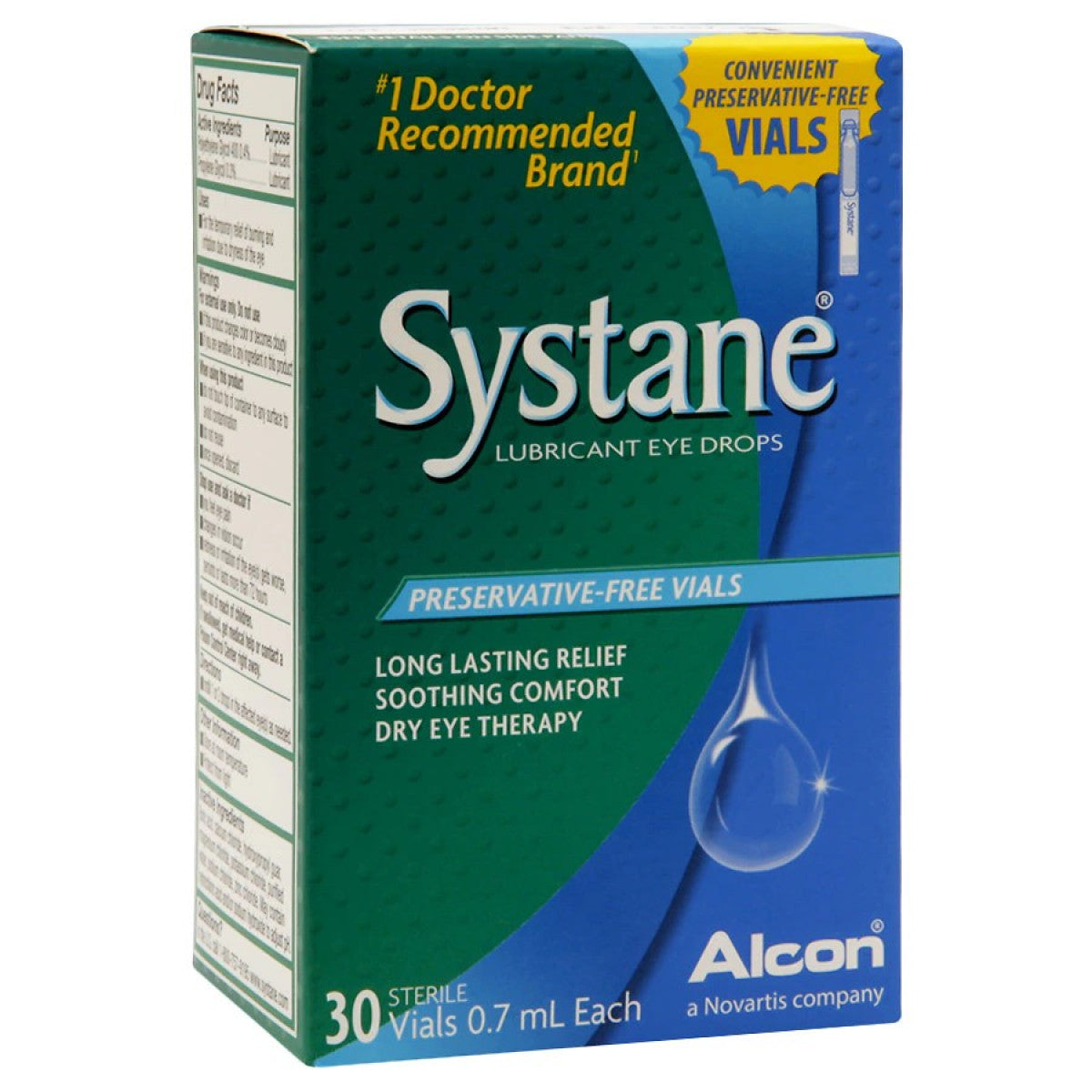Gouttes oculaires lubrifiantes Systane en ampoules