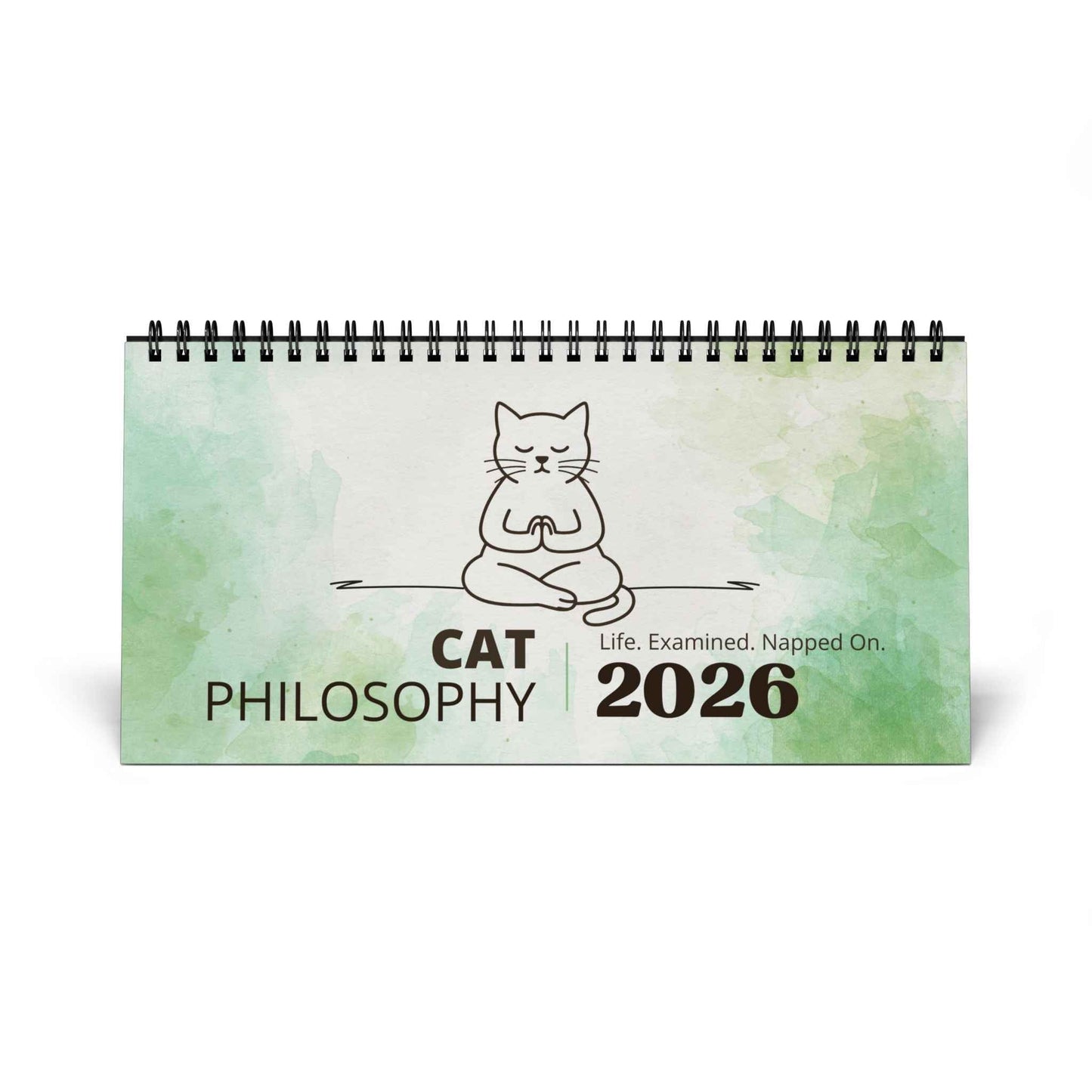 Calendario de Escritorio de Filosofía Gato | Un Año de Sabiduría con Bigotes