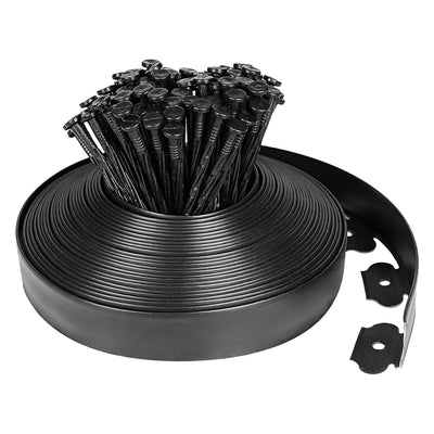 Kit de Bordes de Jardín de Plástico de 60FT sin Excavar con 54 Clavos