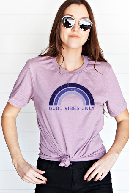 Good Vibes Only Rainbow T-Shirt
