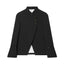 Blazer ajusté polyvalent avec col montant