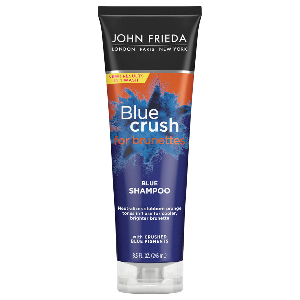 John Frieda Blue Crush Shampoo for Brunettes - 8.3 Fl Oz