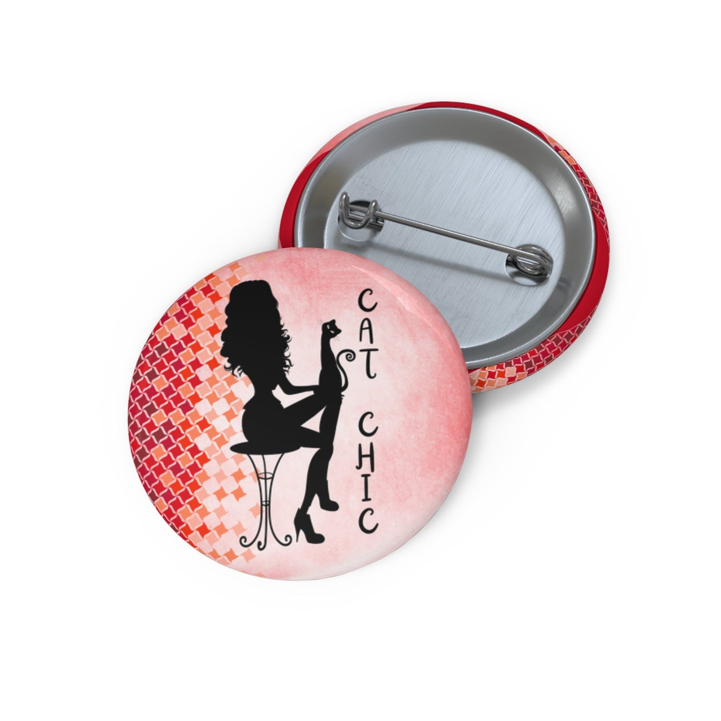 Chic Cat Chic Pin Buttons - Accesorios Elegantes