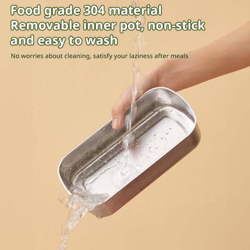 900ML Portable Electric Lunch Box for Office Workers. Self - heating, steaming, cooking, with heat preservation - Korvel