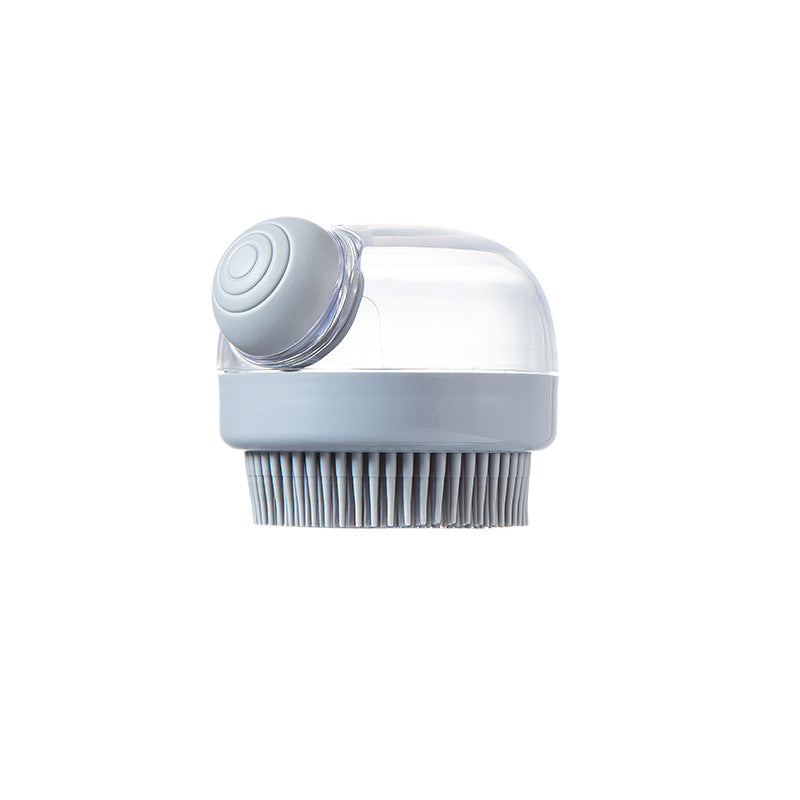 Hair Wash Comb Clear Brush Fluid Press Scalp Massage Bath Cleaning Shower Brush Home Shampoo Scrubber - Korvel