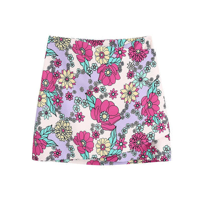 Fashionable and Sexy Women's Floral Print Skirt with Style - Korvel