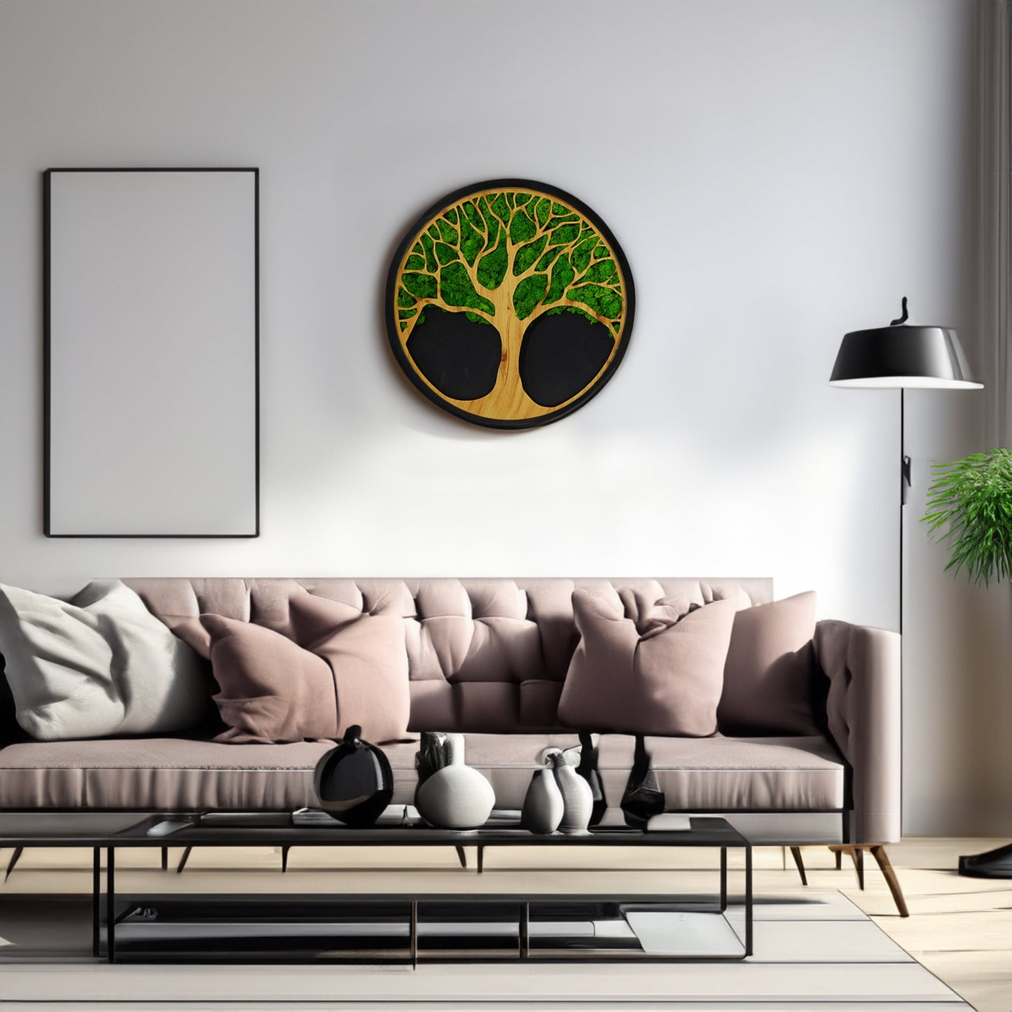 Life Tree Moss Metal Wall Art - Korvel