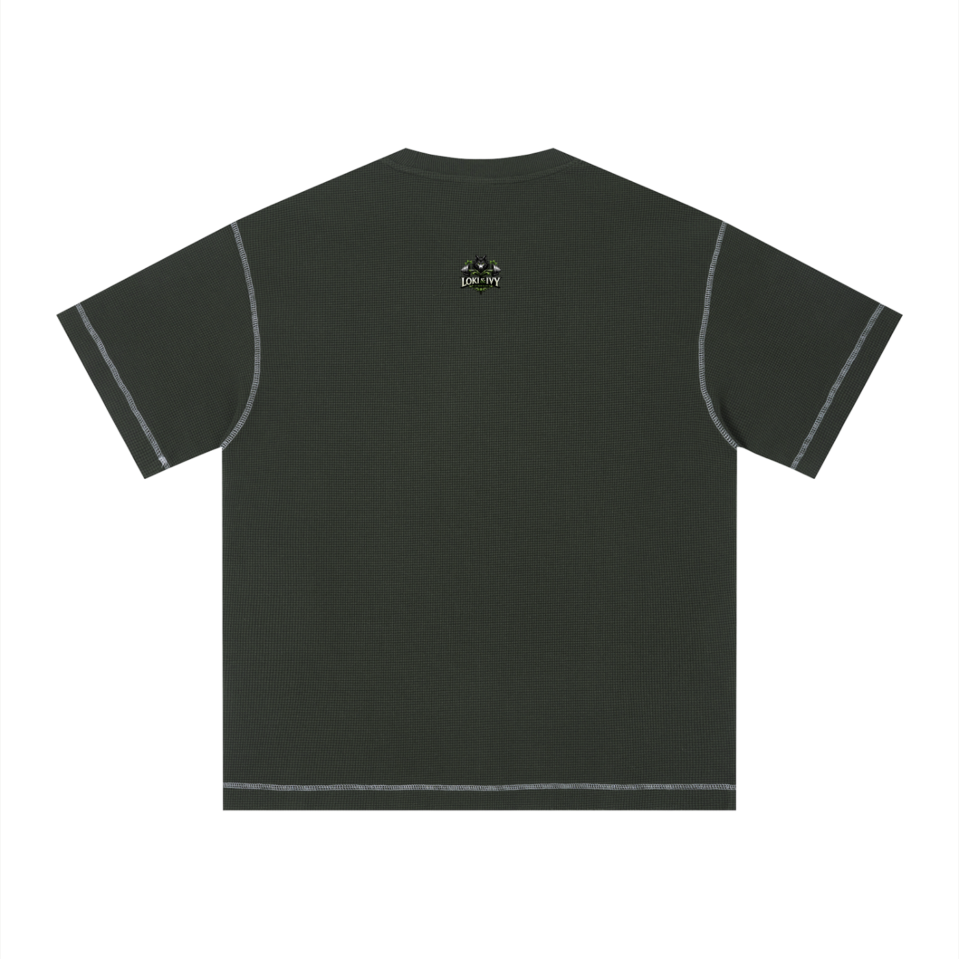 T-shirt boxy en waffle unisexe Sunfade Loki & Ivy