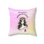 Crown of Static Epilepsy Awareness Throw Pillow