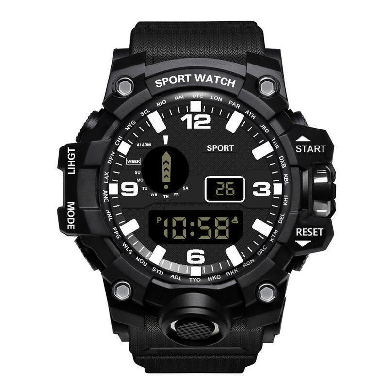 Multi functional outdoor men's electronic watch for male and female students running sports watch - Korvel