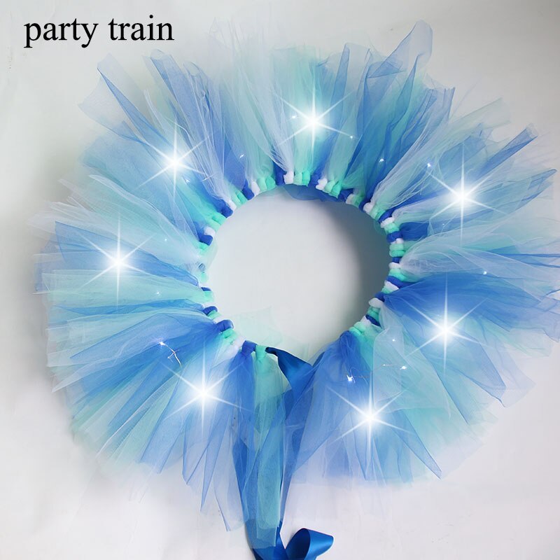 Arrival Women Tulle Tutu Skirt Sexy Mini Fancy Adult Petticoat Fluffy Yarn Ballet Dance Halloween Led Light Up - Korvel