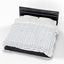 Couverture en velours noir et blanc Freedom – Plaid ultra-doux