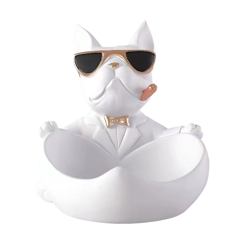 Cute French Bulldog Resin Figurine, Perfect for Table Decoration - Korvel