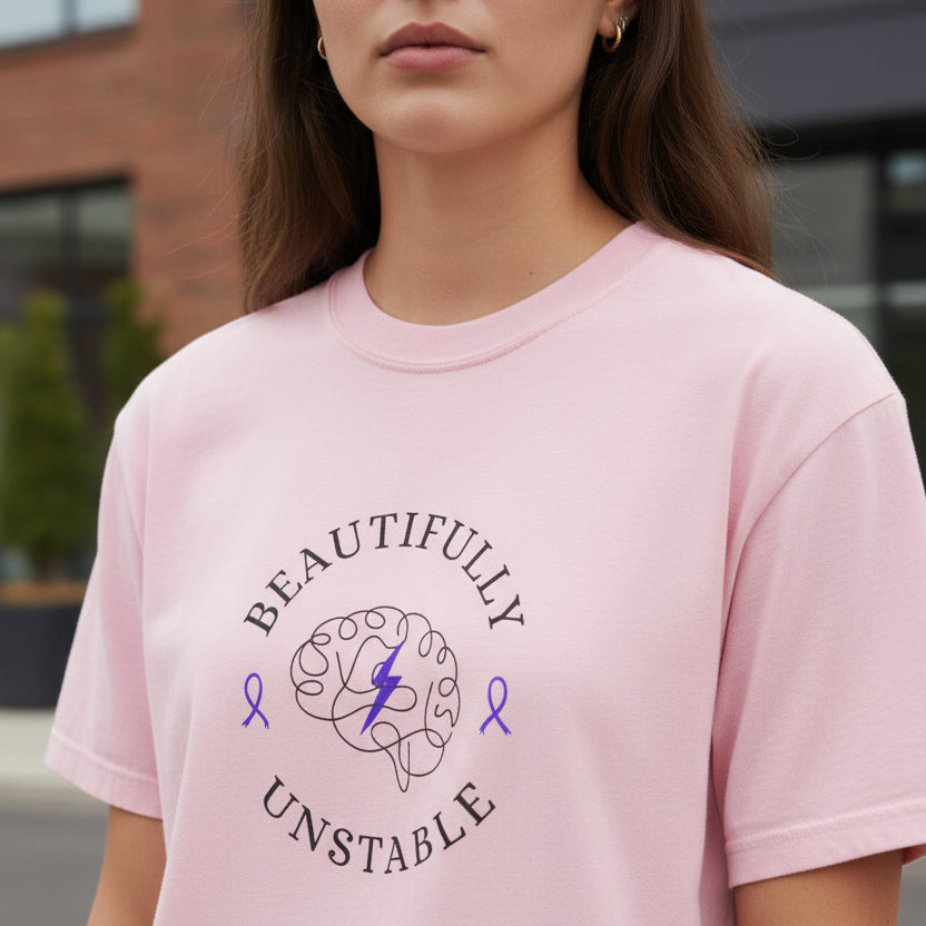 Beautifully Unstable Unisex T-Shirt – Epilepsy Awareness