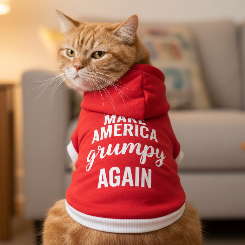 Make America Grumpy Again Cat Hoodie
