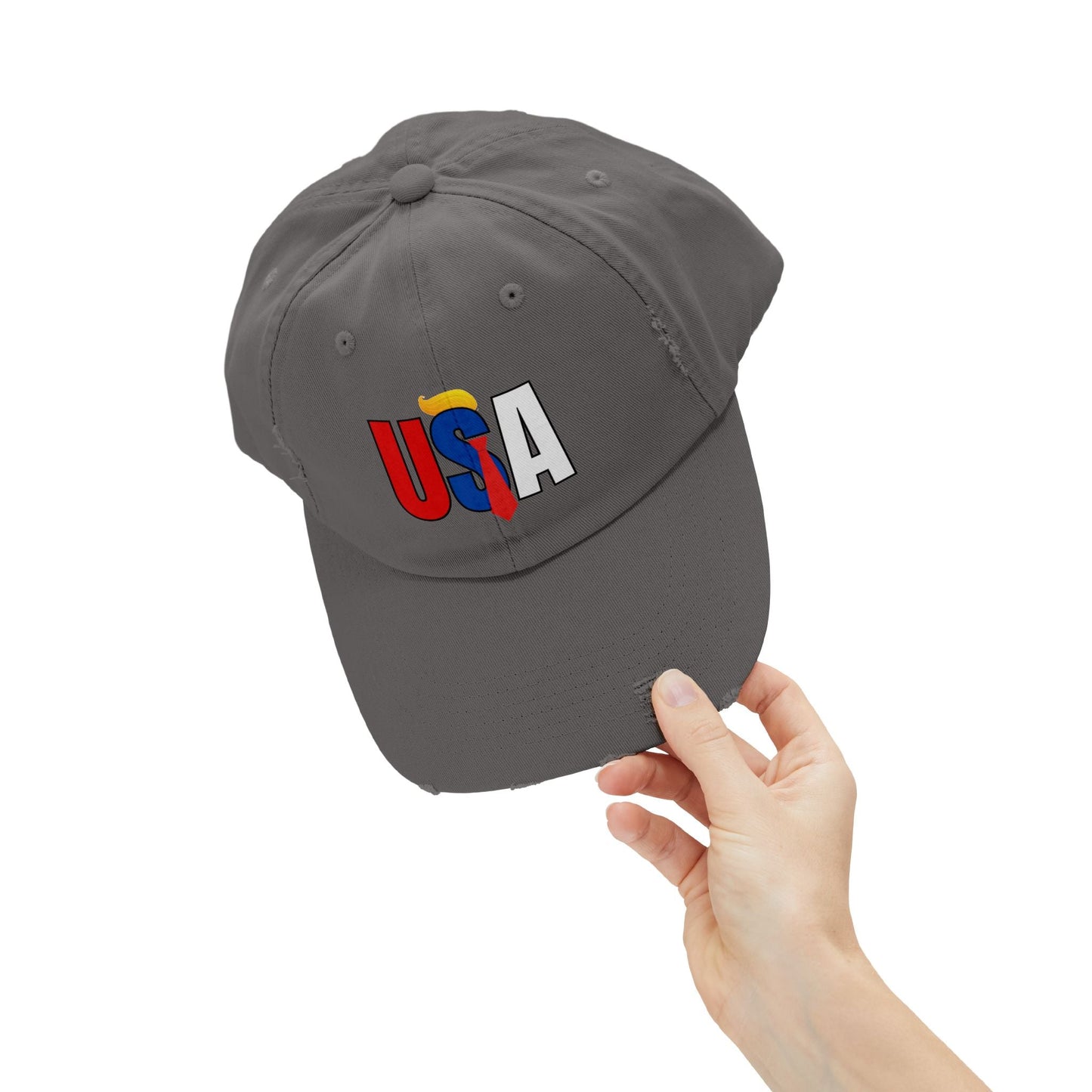 Gorra Unisex Tendencia Distressed USA