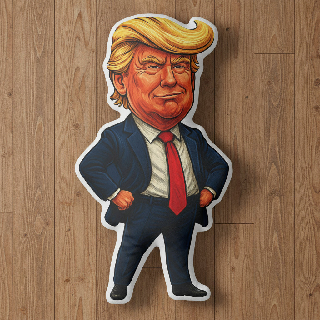 Political Caricature Novelty Throw Pillow