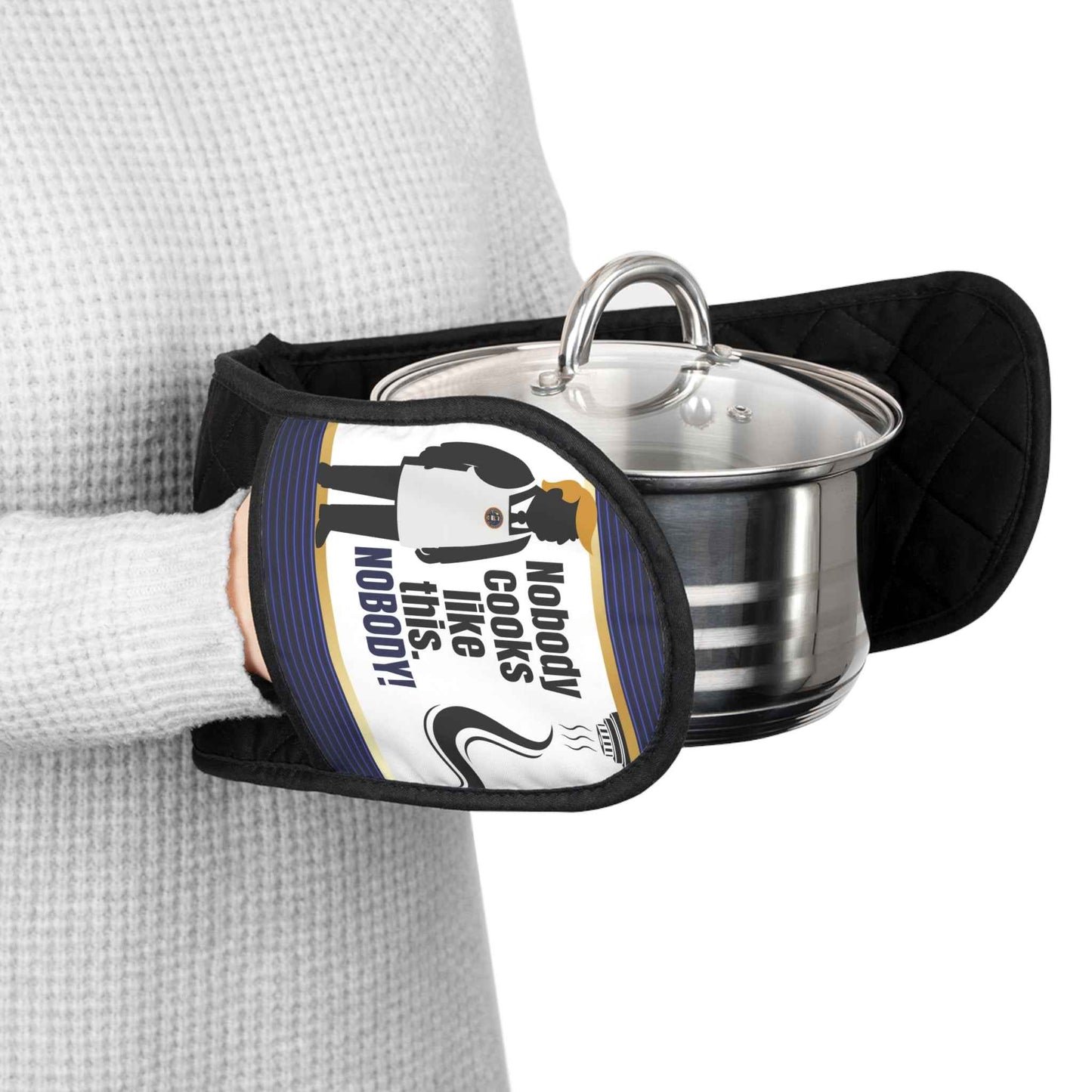 Gant de cuisine parodique politique pour situations culinaires d'urgence
