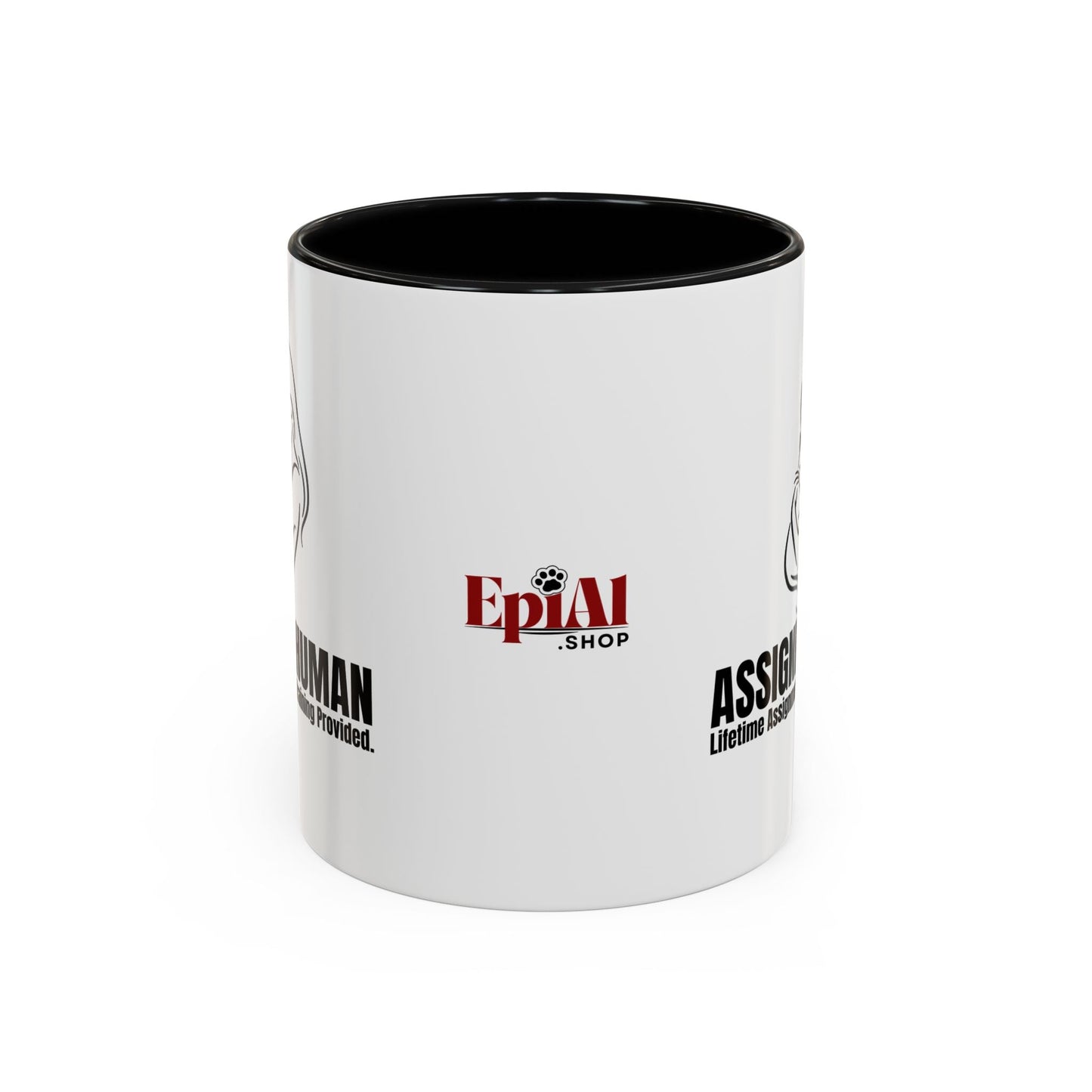 Assigned Human Mug – Cat Coffee Cup