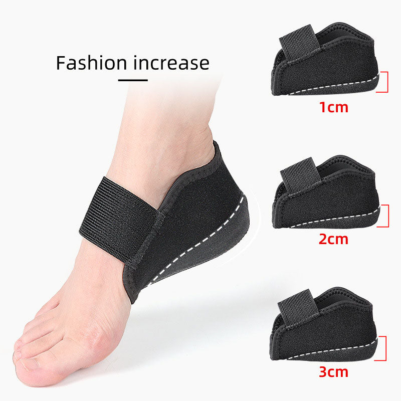Height increasing heel cover, heel protection cover, shock-absorbing and pressure relieving Velcro heel - Korvel