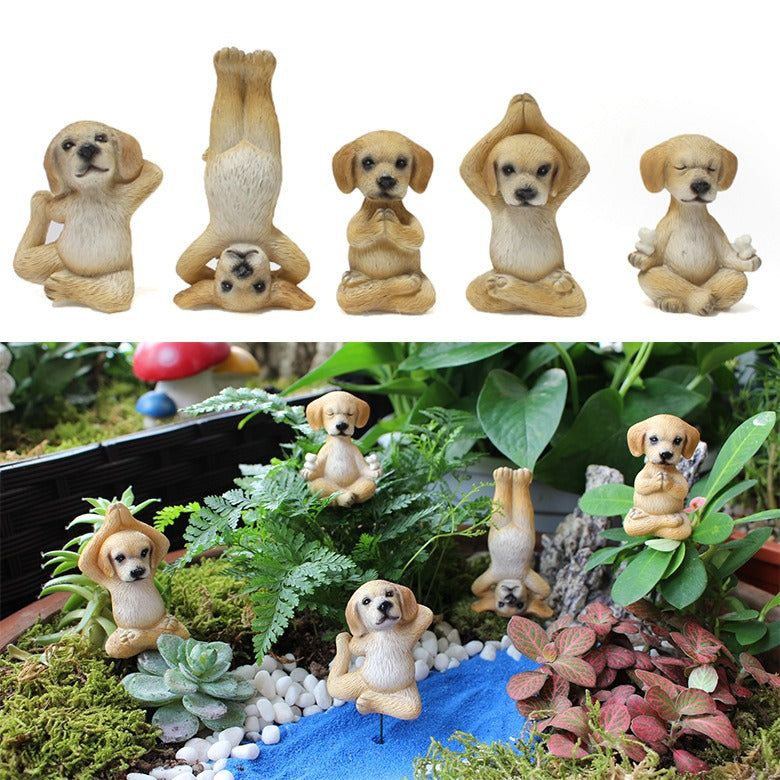 Mini Puppy Plugin Garden Bonsai Ornament