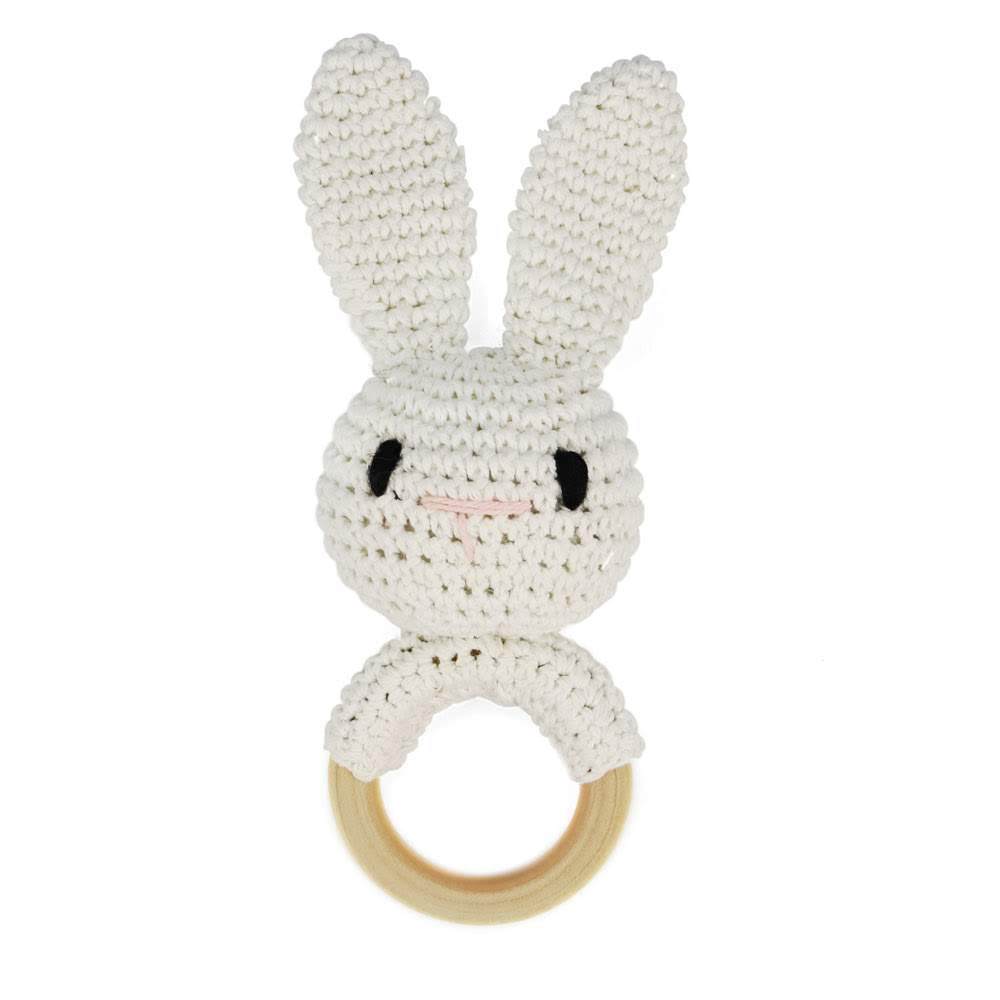 Carving Name Baby Soothing Bell Newborn Gift Bath Gift Knitted Cartoon Doll - Korvel