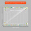 Acrylic message board magnetic refrigerator sticker household erasable calendar transparent note display board - Korvel