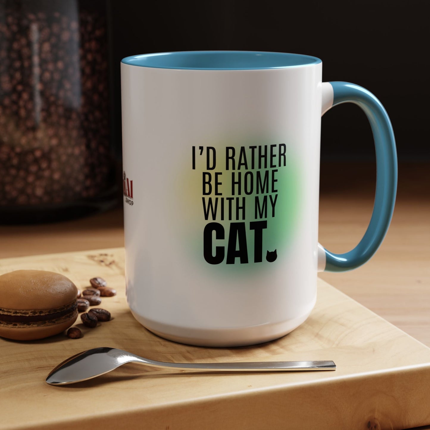 Taza de café con acento Rather Be Home - Elegante y funcional