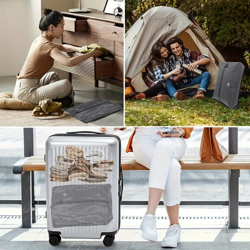 Travel essentials: Vacuum bags, luggage, clothes boxes, packing bags, accessories, compression cubes - Korvel