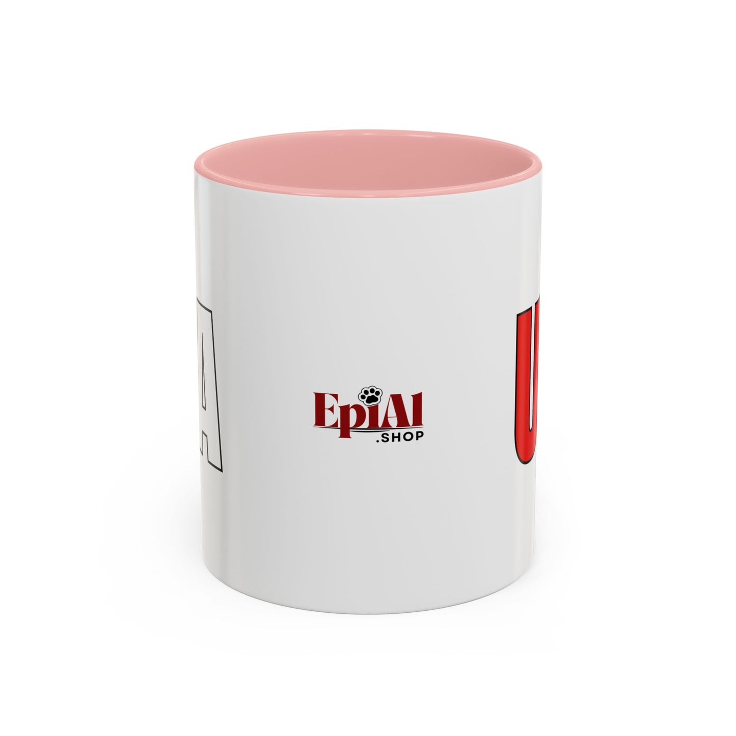 Taza de café con acento vibrante de EE. UU.