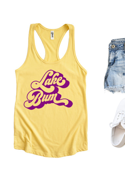 Lake Bum Racerback Tank Top