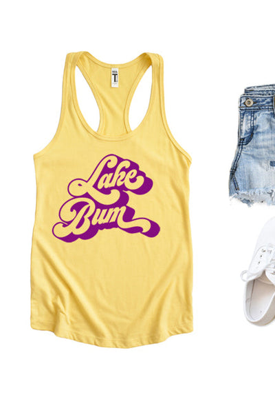 Lake Bum Racerback Tank Top