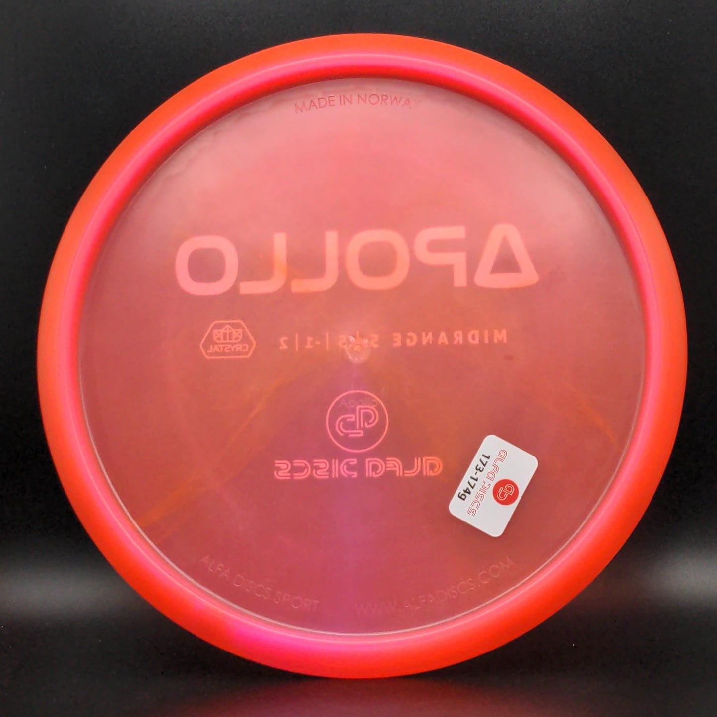 Disque de Golf Disc Midrange Crystal Apollo