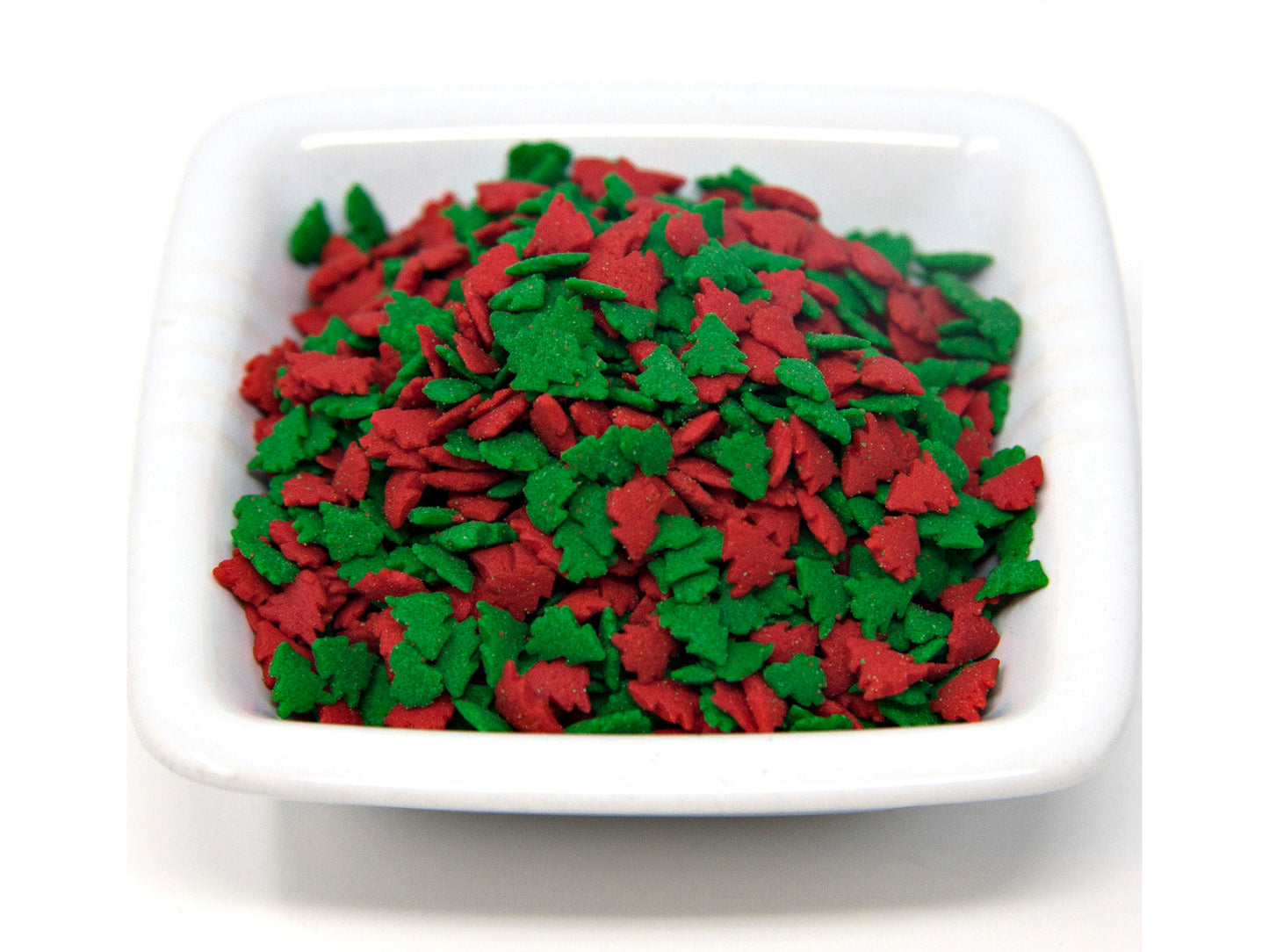 Formas de Lentejuelas de Árbol Rojo y Verde