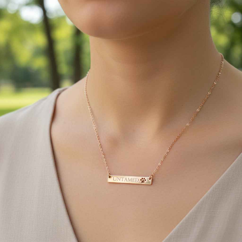 Collar de Barra Paw UNTAMED – Actitud Minimalista para Gatos