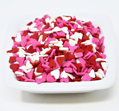 Valentine's Hearts Sprinkle Sequins - Red, White and Pink