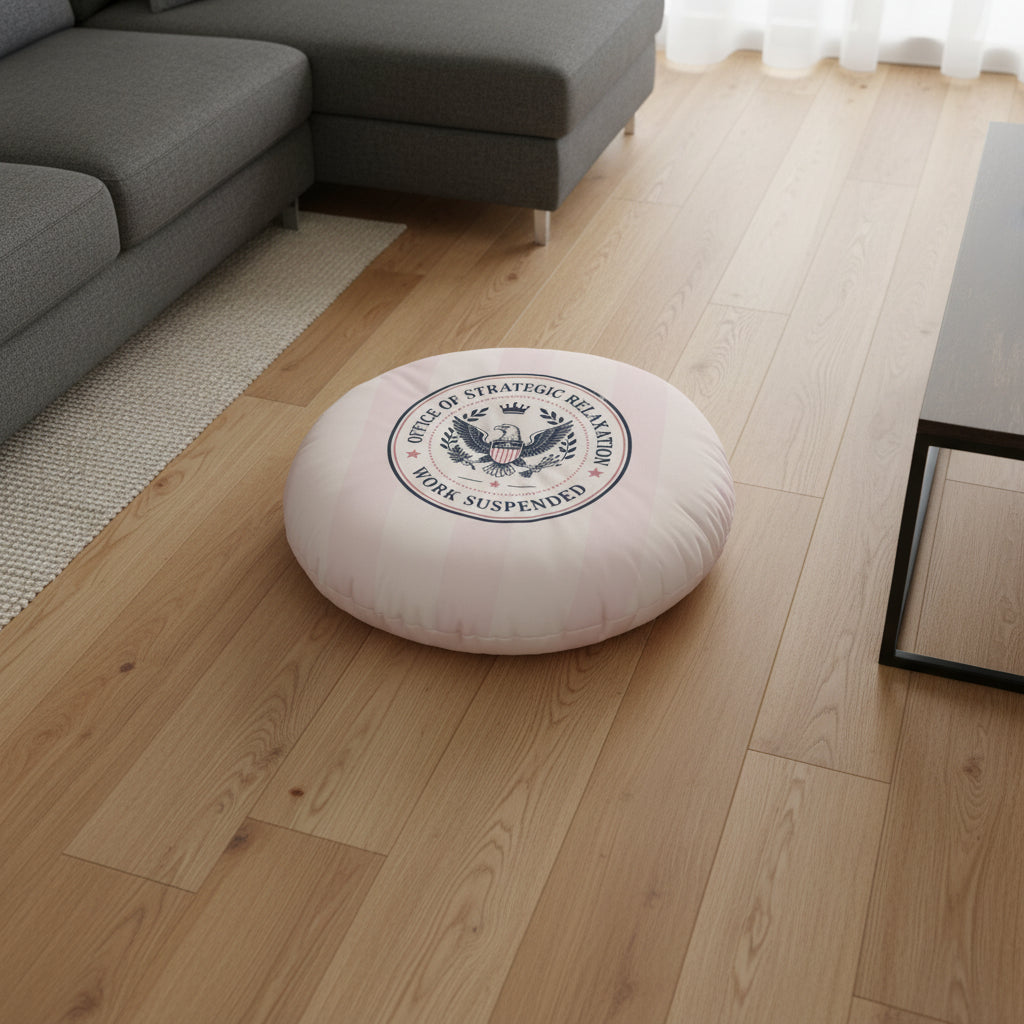 Bureau de la Détente Stratégique – Coussin de Sol Rond